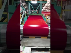 Acier galvanisé prépeint en rouge